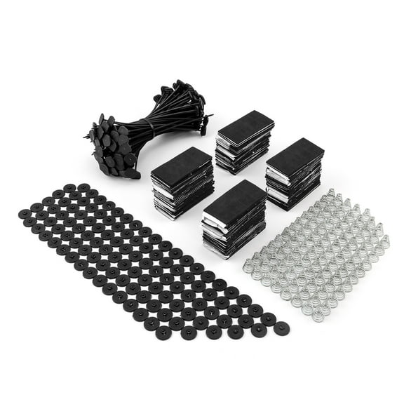 Speedmaster PCE182.1002 Universal 4" 9" 10" 12" 14" 16" Electric Fan Install Mounting Zip Ties Kit - 100pcs