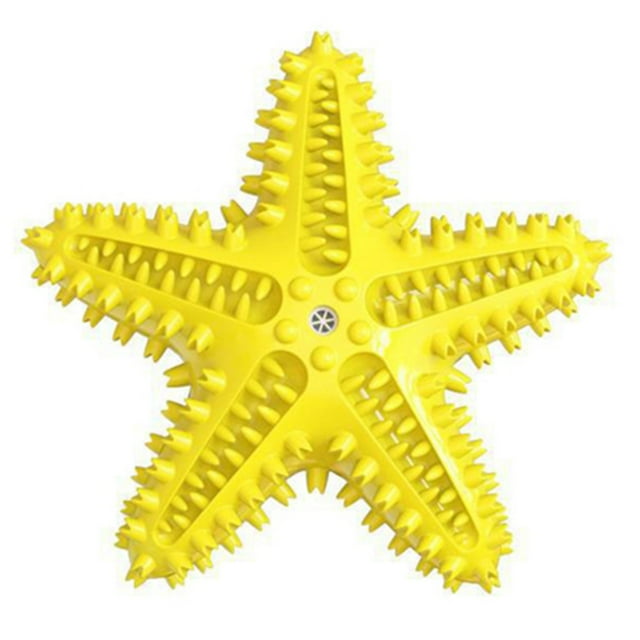 Star Dog Toy Interactive Rubber Interactive Pet Dispenser Toy Dog Squeaky Toy