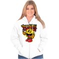 thumbnail image 3 of PACMAN Video Arcade Game Royalty Zip Up Hoodie Men's Women's Brisco Brands X, 3 of 5