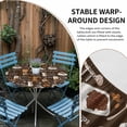 thumbnail image 5 of Coffee Fitted Tablecloth with Elastic Edged, Round Table Cloth for Dining Table, Brown Retro Coffee Theme Beans Latte Tea Cup Waterproof Oil Proof Table Cover for Indoor Outdoor 55"-60", 5 of 8