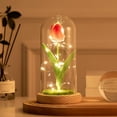 thumbnail image 3 of Brand Clearance!!Artificial Sunflower in Glass Dome with LED Light Eternal Tulip Sunflower Light Decor Preserved Fresh Flowers Present for Valentines Day Wedding Anniversary Mother's Day, 3 of 6