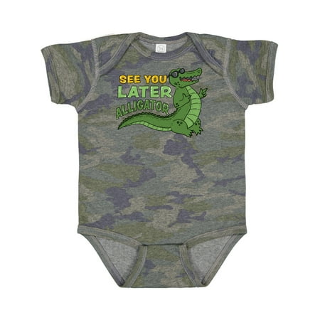 

Inktastic See You Later Alligator with Black Sunglasses Gift Baby Boy or Baby Girl Bodysuit