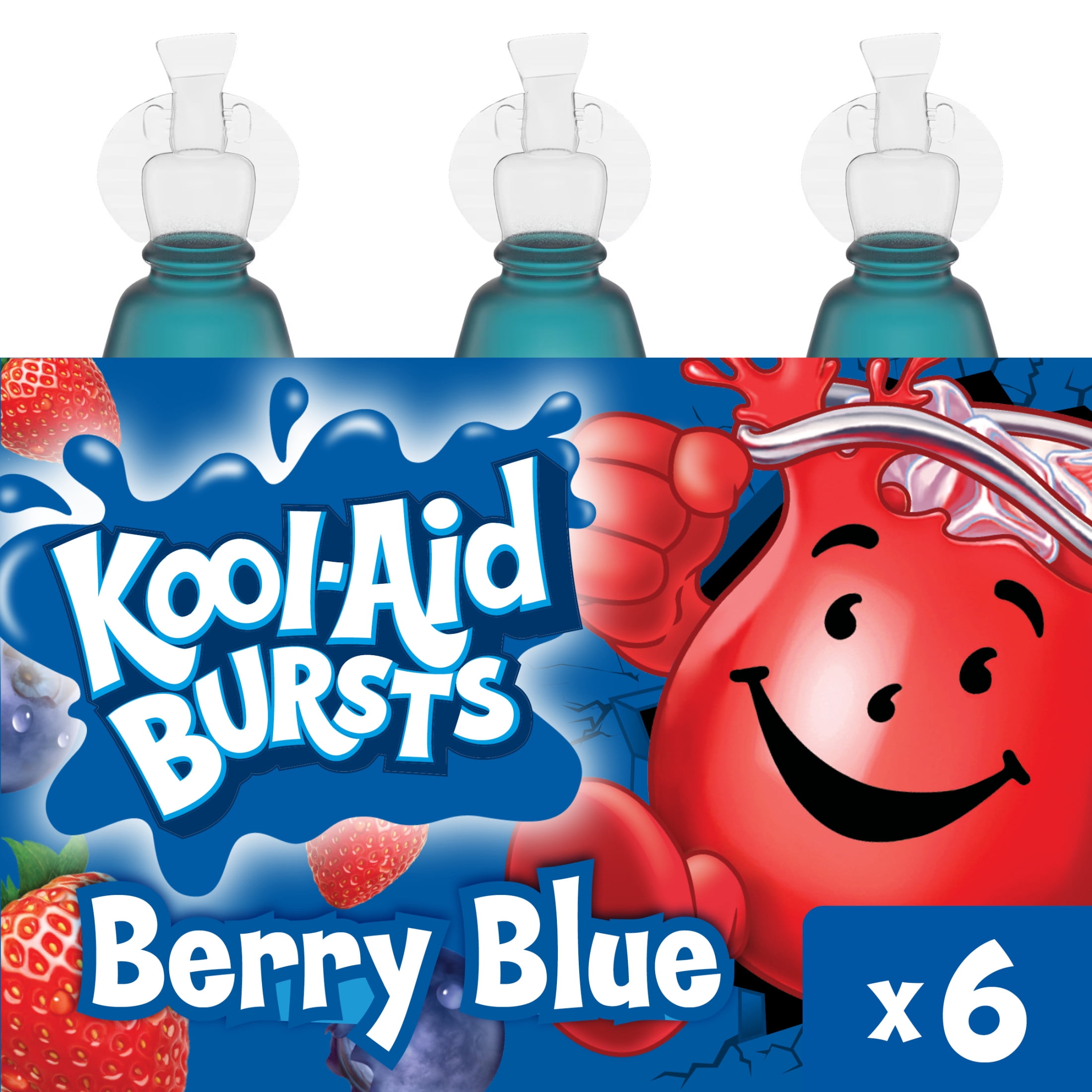 Kool-Aid Bursts, Tropical Punch, Reduced Sugar, Ready-To-Drink, 6