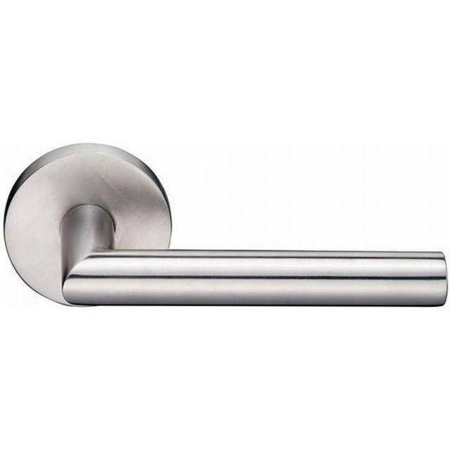 Stuttgart Lever Right Hand Passage with Disk Rose, Satin Nickel