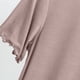 thumbnail image 3 of Fiudx Camisetas para Mujer Camisa Informal de Corte Fino con Mosca y Parte Inferior para Mujer, Top/Camisa Ajustada de Manga Corta con Cuello Redondo, 3 of 4