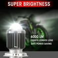 thumbnail image 4 of H4 Moto Led Motorcycle Headlight Bulbs 6000K White Light Hi/Lo Beam Fog Lamp, 4 of 7