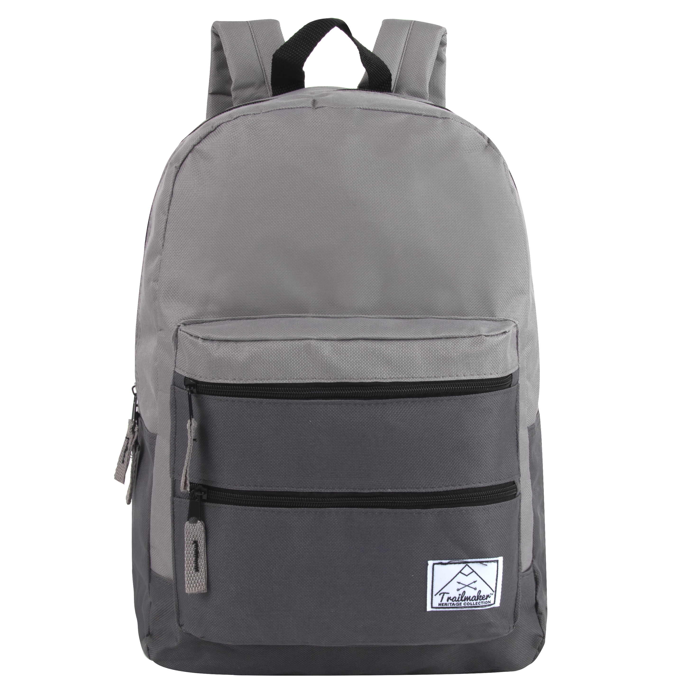 【 JEANS】REVERSIBLE FLAP TWO POCKET BACKPACK Trail Maker 17”L Backpack with Multi Pockets & Dual Zippers