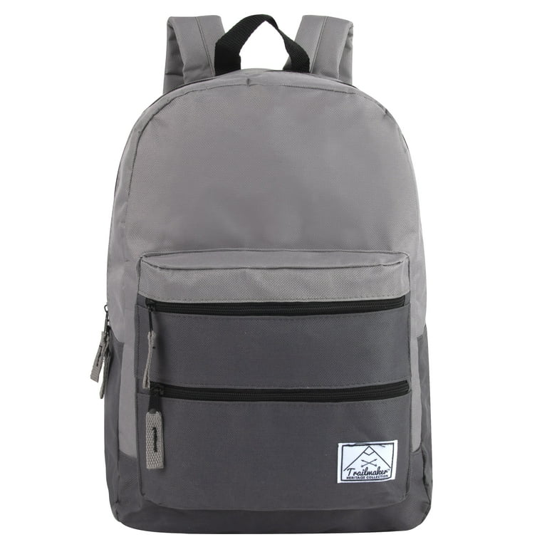 Trail Maker 17”L Backpack with Multi Pockets & Dual Zippers