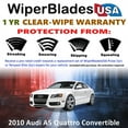 thumbnail image 2 of 2010 Audi A5 Quattro Beam Wiper Blades Wipers w/1yr Warranty (Set of 2), 2 of 5