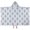 Geometric Diamond White Pattern-1, variant on Geometric Diamond Red Pattern Hooded Bath Towel Wrap for Teens Ages 3 To 12, Soft Lightweight Quick Dry Microfiber Bath Beach Pool, 50"x30"