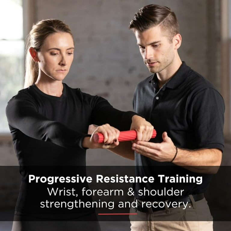 THERABAND FlexBar Red 10 LBS Resistance Light Grip Trainer Muscle Stretch Walmart