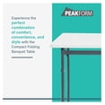 thumbnail image 4 of Multipurpose Banquet Squared Table Lightweight Folding Durable Desk with Secure Base for Indoor and Outdoor Events, 34 Inch, White, 4 of 9