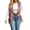 Pink, variant on Womens Fringe Vest Lightweight Faux Suede Sleeveless Jackets Fall Layering Fashion Casual Tops for Travel Festival Pink XL