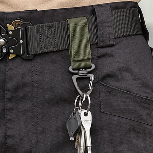 Hebilla Triángulo Mochila Colgando Rotación de 360 grados Gancho en forma de D Verde Ndcxsfigh Para Estrenar