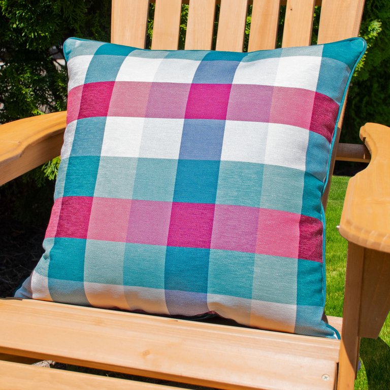 Better Homes Gardens Holiday Plaid Outdoor Throw Pillow 20