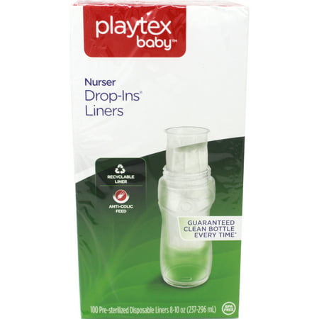 Playtex Drop-Ins Disposable Bottle Liners 8-10 oz