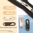 thumbnail image 4 of Bolsa con cabezal de cremallera desmontable sin herramientas, bolsa, abrigo, ropa, zapatos, botas, colgante con cremallera de metal, 4 of 6
