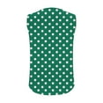thumbnail image 5 of Fmbrln Tank Tops for Women Summer Sleeveless Crew Neck Polka Print Tunic Tops Fashion Casual Beach Vacation Tees Blouses, 5 of 6