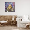 thumbnail image 3 of Stupell Industries Eclectic Halloween Costume Party House Canvas Art, 24 x 24, by Estelle Grengs, 3 of 8