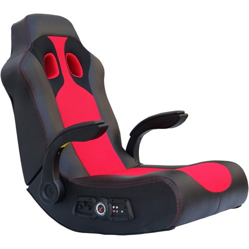 X Rocker Vibe 2 1 Audio Gaming Chair With Bluetooth And X Rocker Vibe 2 1 Audio Gaming Chair With Bluetooth And Vibration Black Red