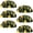 Multicolored 4, variant on PhooArto 6 Pcs Cup Drawer Pulls, Cute Playing Penguin Pattern Shell Shape Handles Cabinet Knobs for Dresser Cupboard Closet Wardrobe with Screws