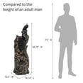 thumbnail image 5 of 50.79" H Outdoor Rainforest Waterfall Tree Trunk Fountain with Bald Eagle Outdoor Cascading Water Feature for Garden Patio Backyard Landscape Decor 3-Tier Water Fountains, 5 of 6