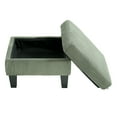 thumbnail image 7 of L-Shaped Sectional Sofa 88 inch Corduroy 3-Seater Couch with Chaise for Small Apartments Dorms Living Room Compact Modern Furniture Olive Green, 7 of 7