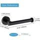 thumbnail image 4 of Matte Black Toilet Paper Holder SUS304 Stainless Steel, Modern Round Tissue Roll Holders Wall Mount, Toilet Paper Roll Dispenser Bathroom 5 inch TP Ho, 4 of 5