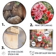 thumbnail image 3 of Designart "Sunset With Geraniums In Pottery" Geraniums Floater Framed Wall Decor, 3 of 5