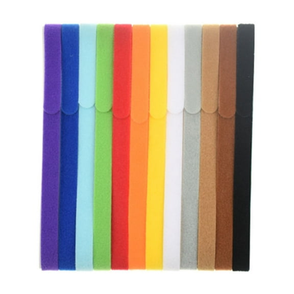 SLYNSHome 12 Pcs Puppy Whelping Collars with Bells,Newborn Pet Collars Double-sided Soft Adjustable ID Bands Puppy Collars for Newborn Pet Dog Cat - M - 11.8 inch