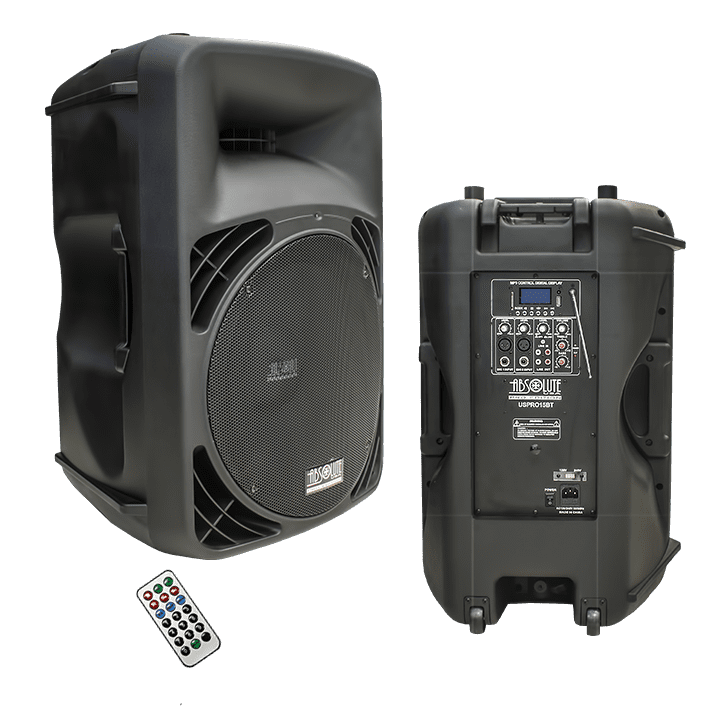 Best Active Powered Speakers Absolute USPRO15BT 15" Active Powered Speaker 15" Active Self Powered