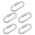 thumbnail image 4 of MasteelfCA 5 Pcs Stainless Steel Quick Links D Shape Locking Quick Chain Repair Links Parts, 4 of 7