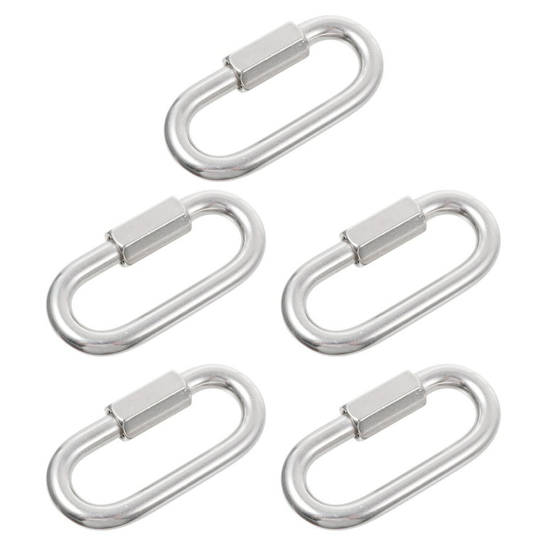 18KN Carabiner Clip Set (2-Pack) Locking D-Ring with Heavy Duty Steel Alloy 4000
