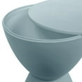 thumbnail image 5 of LeisureMod Side Table Modern Hourglass End Table Compact Accent Drum Table with Removable Lid for Storage Indoor and Outdoor Use Boyd Series in Dusty Blue, 5 of 12