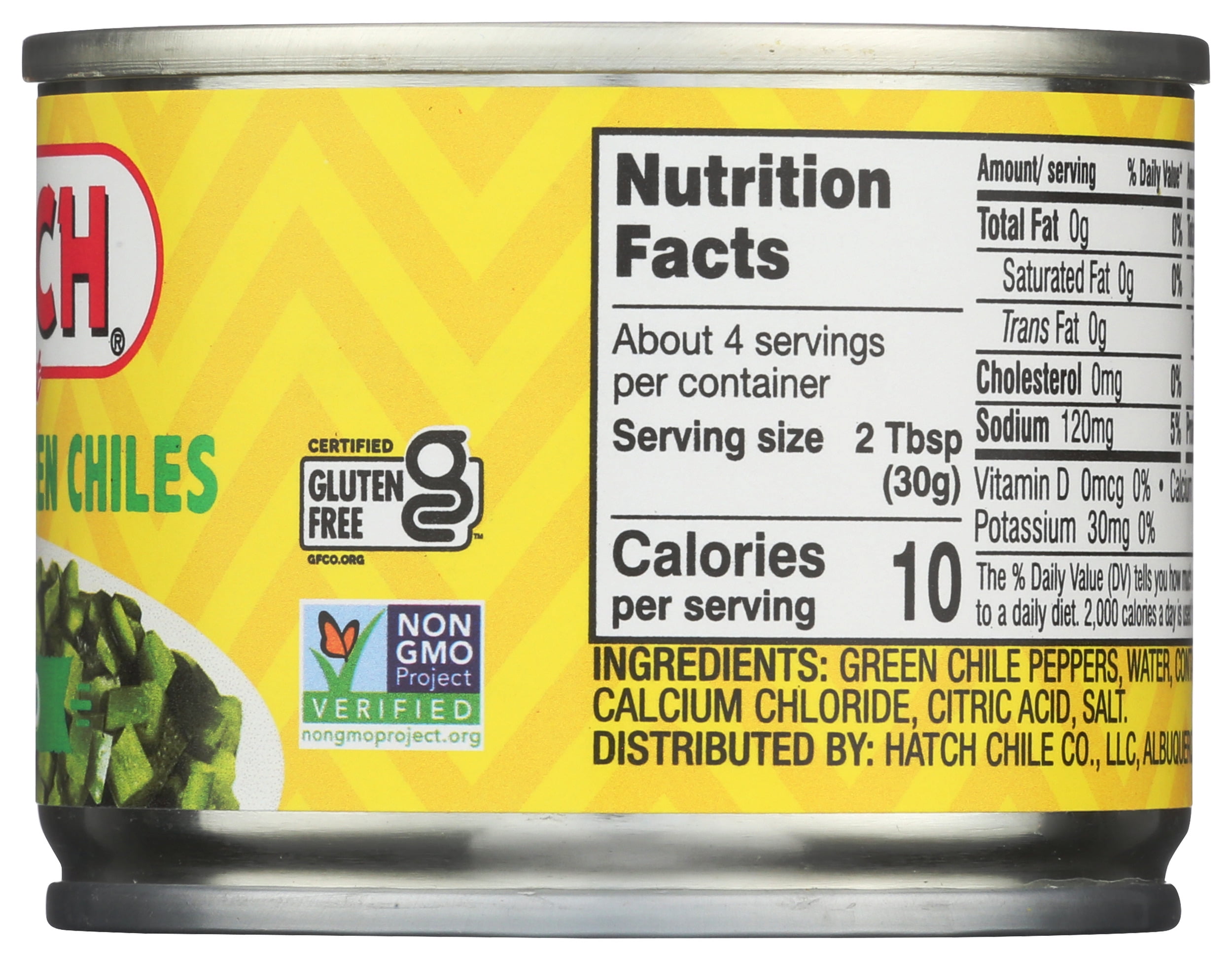 (6 pack) HATCH Select Chopped Green Chiles Mild, 4oz