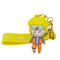 thumbnail image 7 of Ninja Warrior Angry Naruto Rubber Keychains - Anime Key Rings with Long Ribbon, 7 of 7