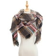 Rovga Womens Scarves & Wraps Women Fall Winter Scarf Classic Tassel