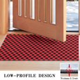 thumbnail image 3 of Red and Black Checkerboard Pattern Door Rugs,Washable Non Slip Door Mats Indoor,Decorative Door Mats,Entry Mat Indoor for Entrance,Bedroom,Kitchen,Bathroom,17"x30", 3 of 6