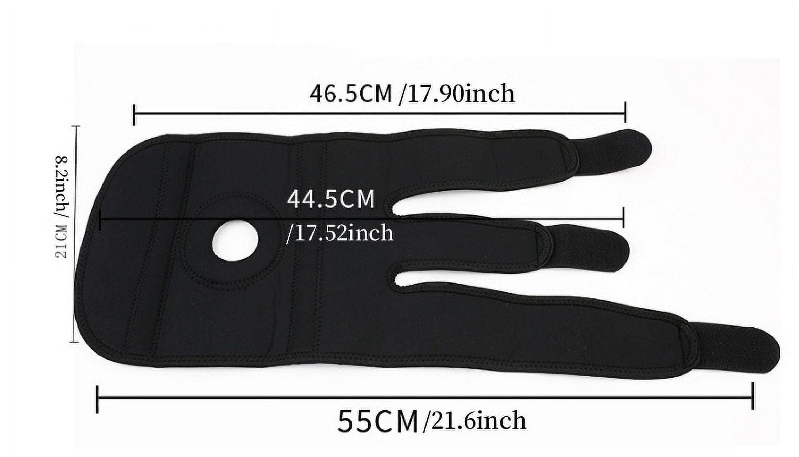 EIMELI 2 Pack Knee Brace with Lateral Stabilizers for Meniscus Tears Knee Pain ACL Medial Collateral Ligament Injury Recovery Adjustable Knee Support for Men Women for Knee Pain Support F