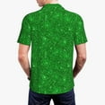 thumbnail image 5 of Rocae Green Glitter for Men's Short Sleeve Polo Shirt, Quick Drying Performance Moisture Wicking Sports Men's Golf Shirt, 5 of 9