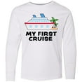thumbnail image 3 of Inktastic My First Cruise with Cruise Ship and Palm Trees Long Sleeve Youth T-Shirt, 3 of 5