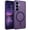 Purple, variant on VENINGO Magnetic Case for Samsung S26 Plus, Compatible with Mag-safe, Slim Fit Matte Translucent Shockproof Anti-Yellowing Protective Cover, Black