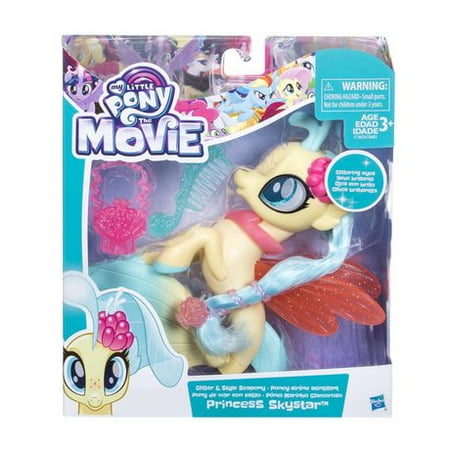 Glitter Pony - My Little Pony the Movie Glitter & Style Seapony Princess Skystar