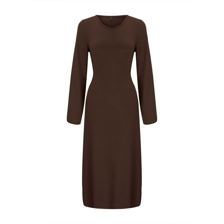 chinese dress ladies Long Sleeve Tie-Front Bodycon Maxi Dress – Charming Charlie main image 1