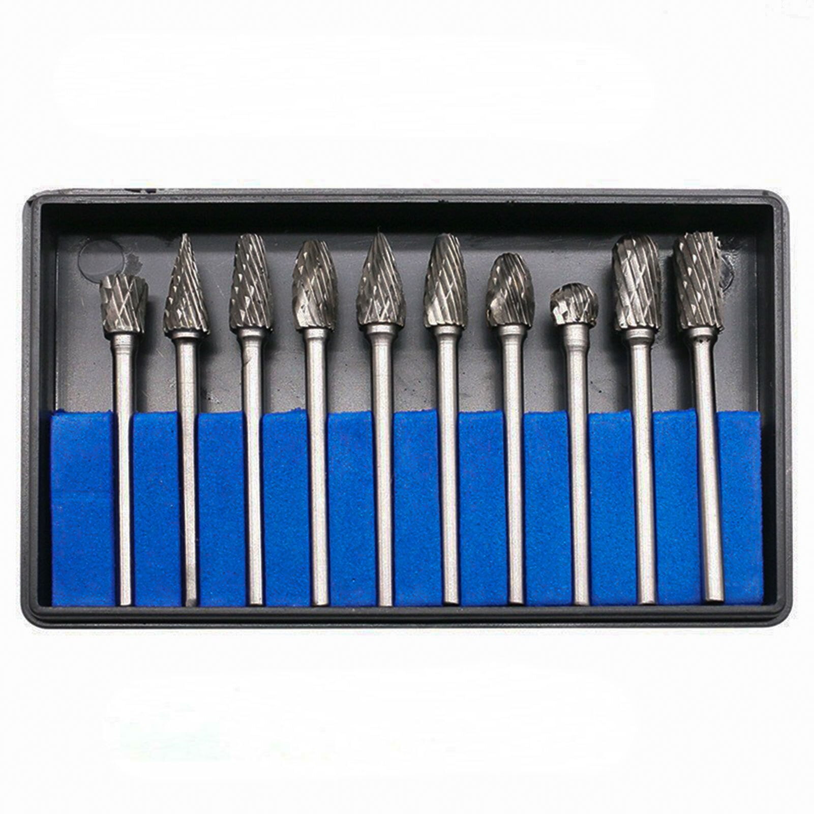 Tungsten Grinding Head Double Cut Carbide Rotary Burr Set 10 Pcs