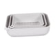 thumbnail image 5 of Colador de cocina de 3 piezas, colador para lavar alimentos, ensaladas y verduras. Gris, 5 of 9