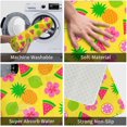 thumbnail image 4 of Front Door Mat Pineapple Watermelon Flower Bedroom Entryway Rug Non-Slip Washable Indoor Carpet Doormat Decorative Low Profile Area Rug for Home Living Room Bedroom Laundry Floor Decor, 24 x 16 Inch, 4 of 7
