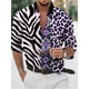 thumbnail image 1 of Camisa con estampado 3D de leopardo para hombre , camisa para hombre, camisa de manga larga con botones negros para uso diario, para vacaciones, moda informal, transpirable, 1 of 6
