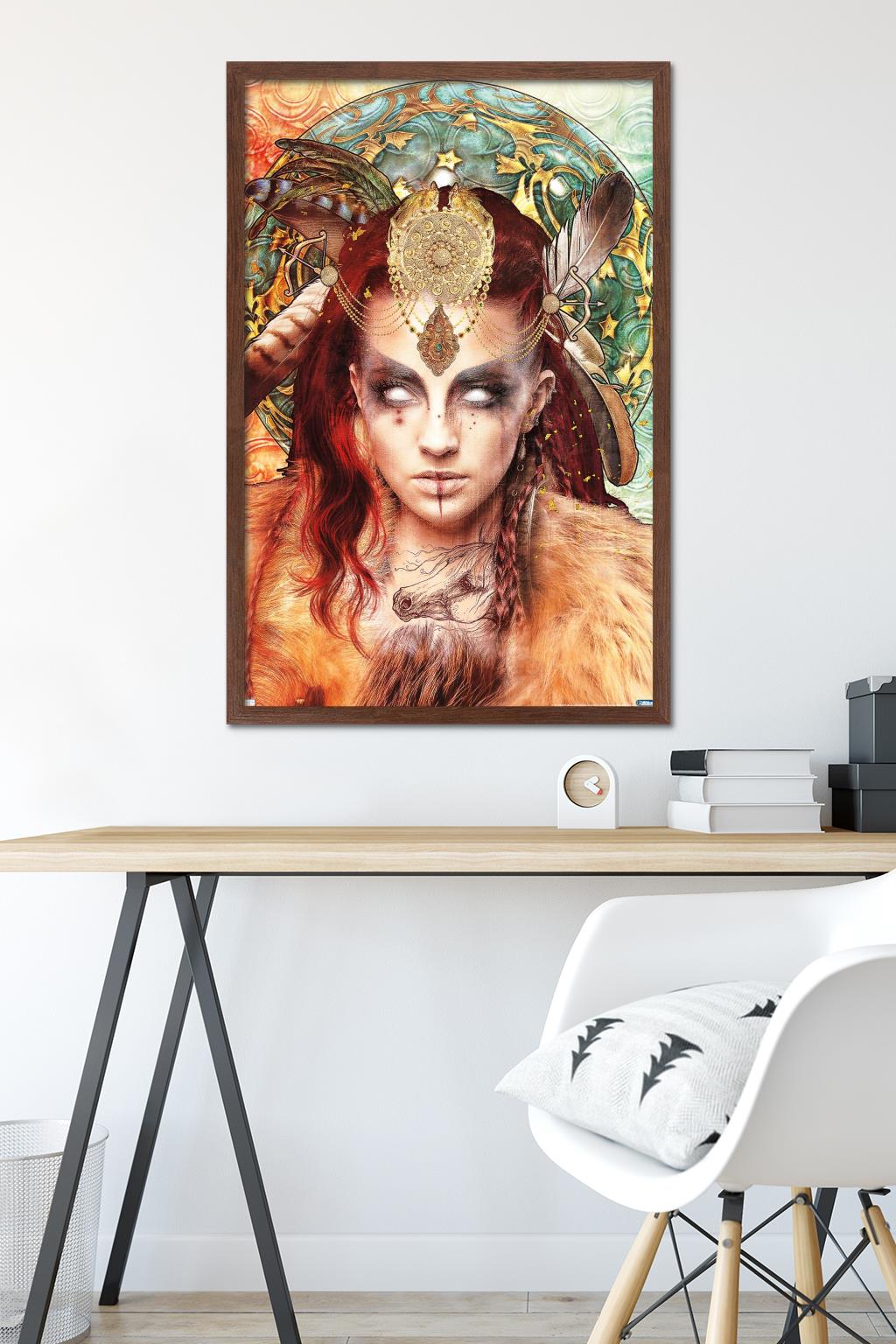 Jena DellaGrottaglia: Cosmic Zodiac - Sagittarius Wall Poster, 22.375" x 34" Framed