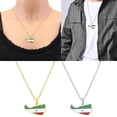 thumbnail image 2 of Aellinatey Somaliland Map Flag Pendant Necklace Dripping Oil Retro Stainless Steel Chain, 2 of 12
